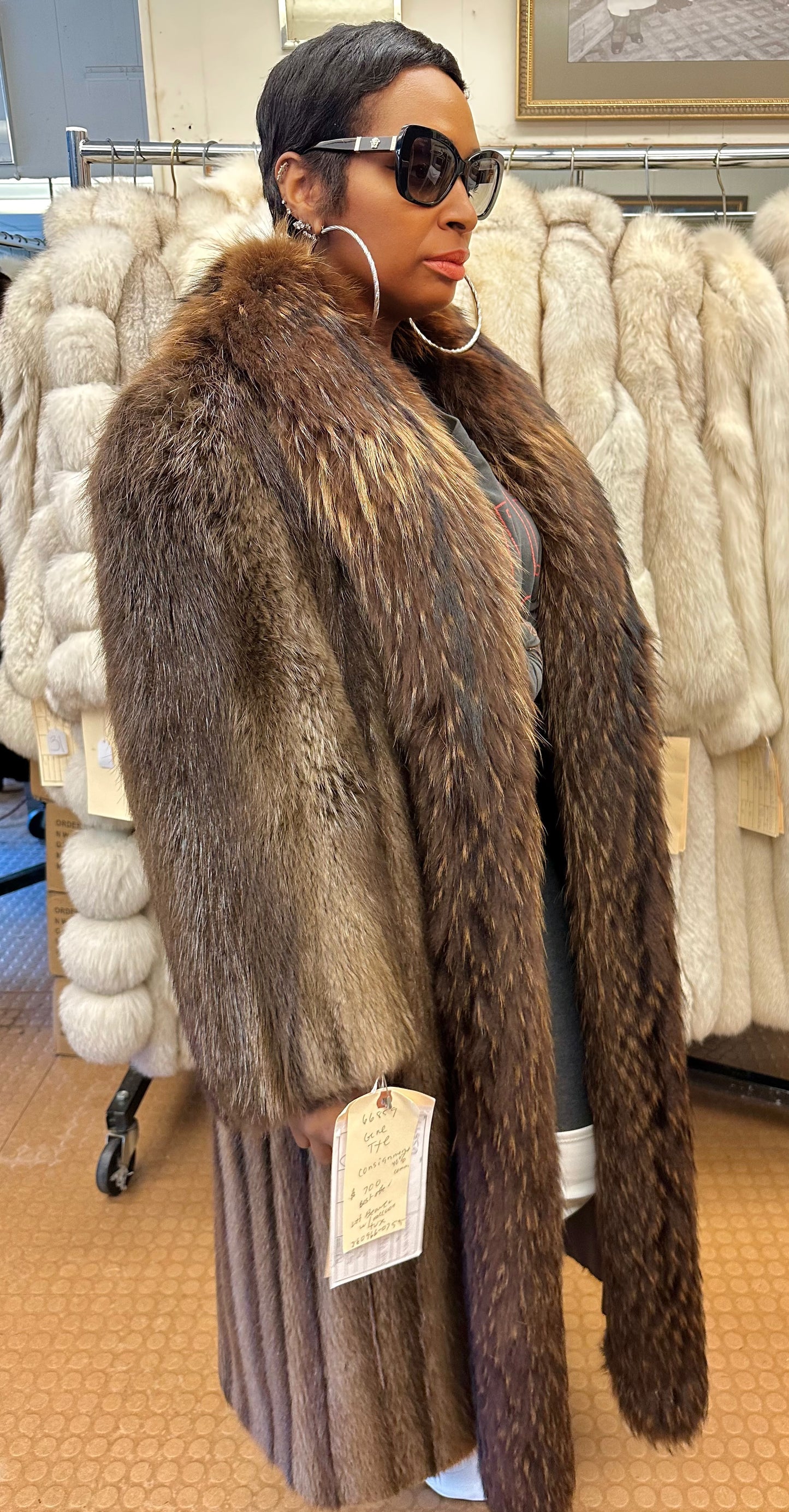 Long Haired Beaver w/ Fox trim