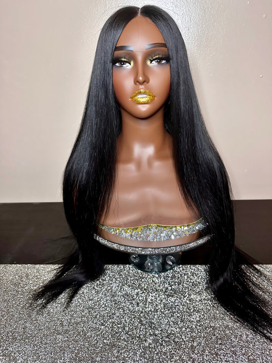Straight Frontal Wig 250 Density