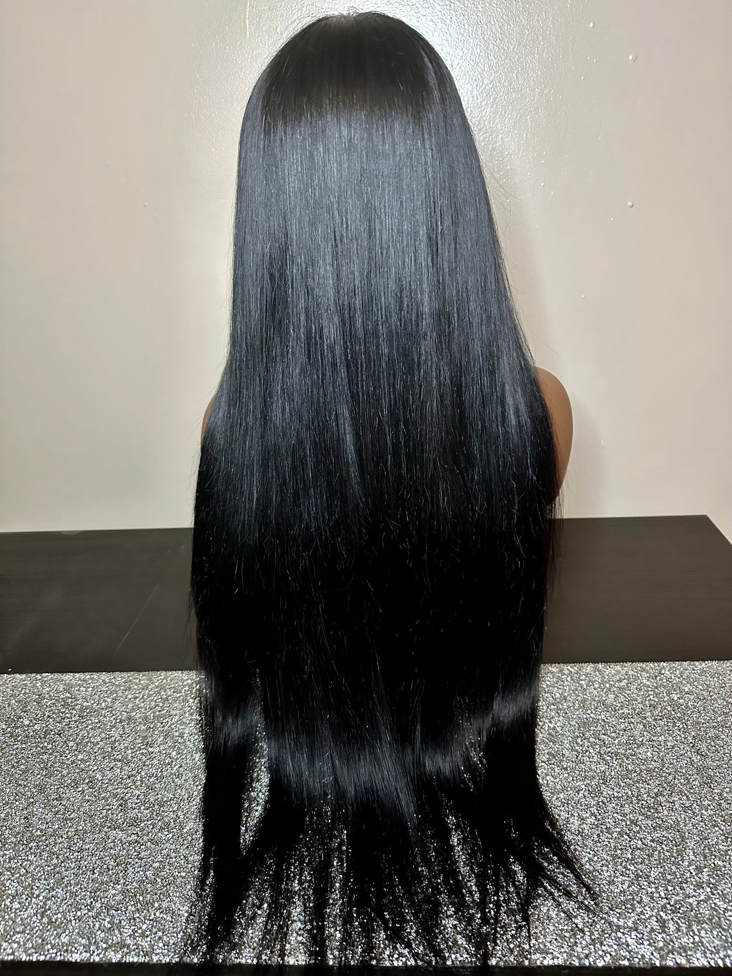 Straight Closure Wig 200 Density