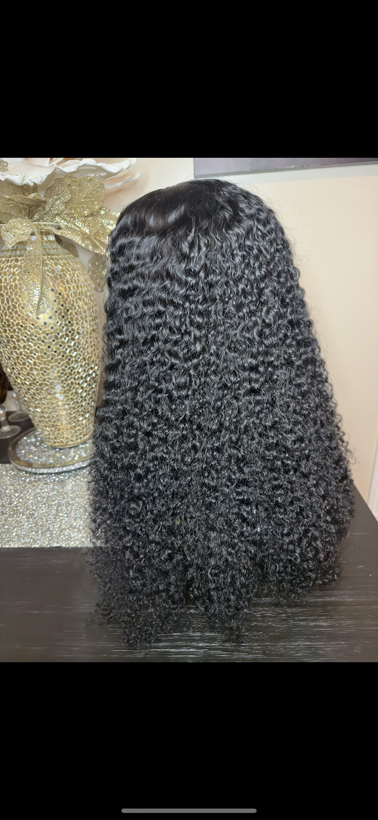 Kinky Curl Closure Wig 200 Density