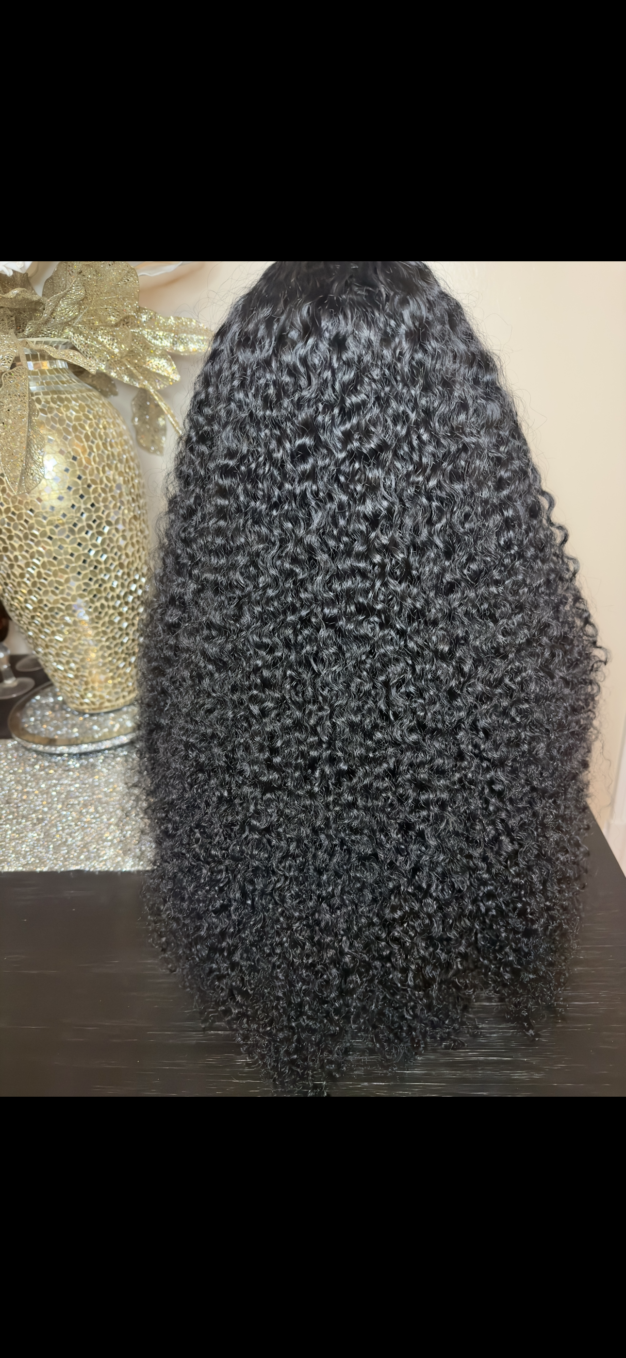 Kinky Curl Closure Wig 200 Density